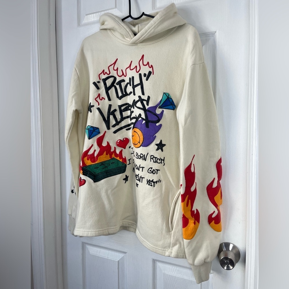 Rich Vipes Apparel Graphic Hoodie Colorful Design XL - Picture 6 of 6